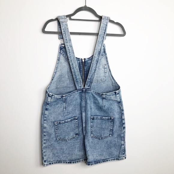 PACSUN Denim overall mini dress - Picture 2 of 9